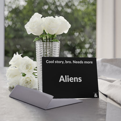Boutique Gift & Collectible Card - Aliens (One-sided print in Midnight)