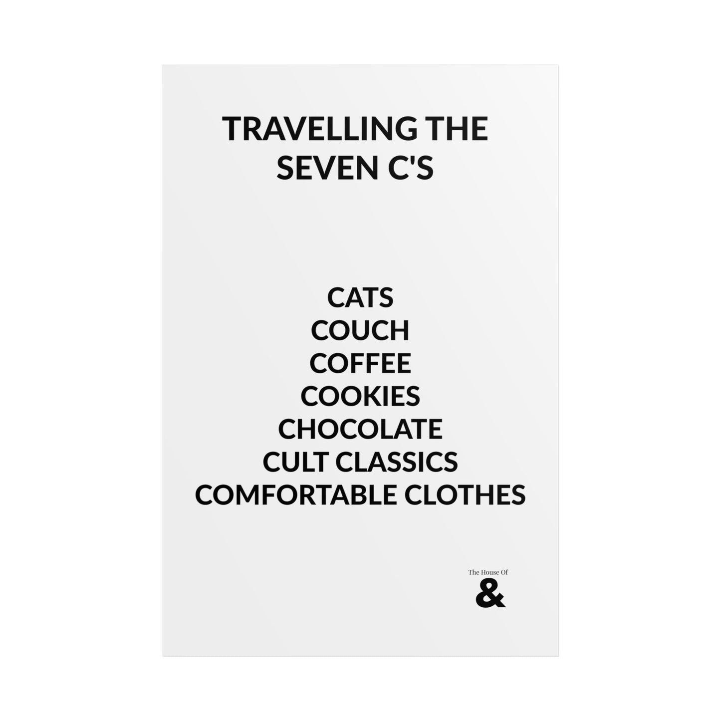 Unframed Poster - Travelling The Seven C's in Cloud