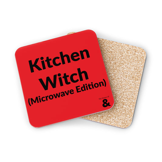 Coaster - Kitchen Witch - Microwave Edition (Red)