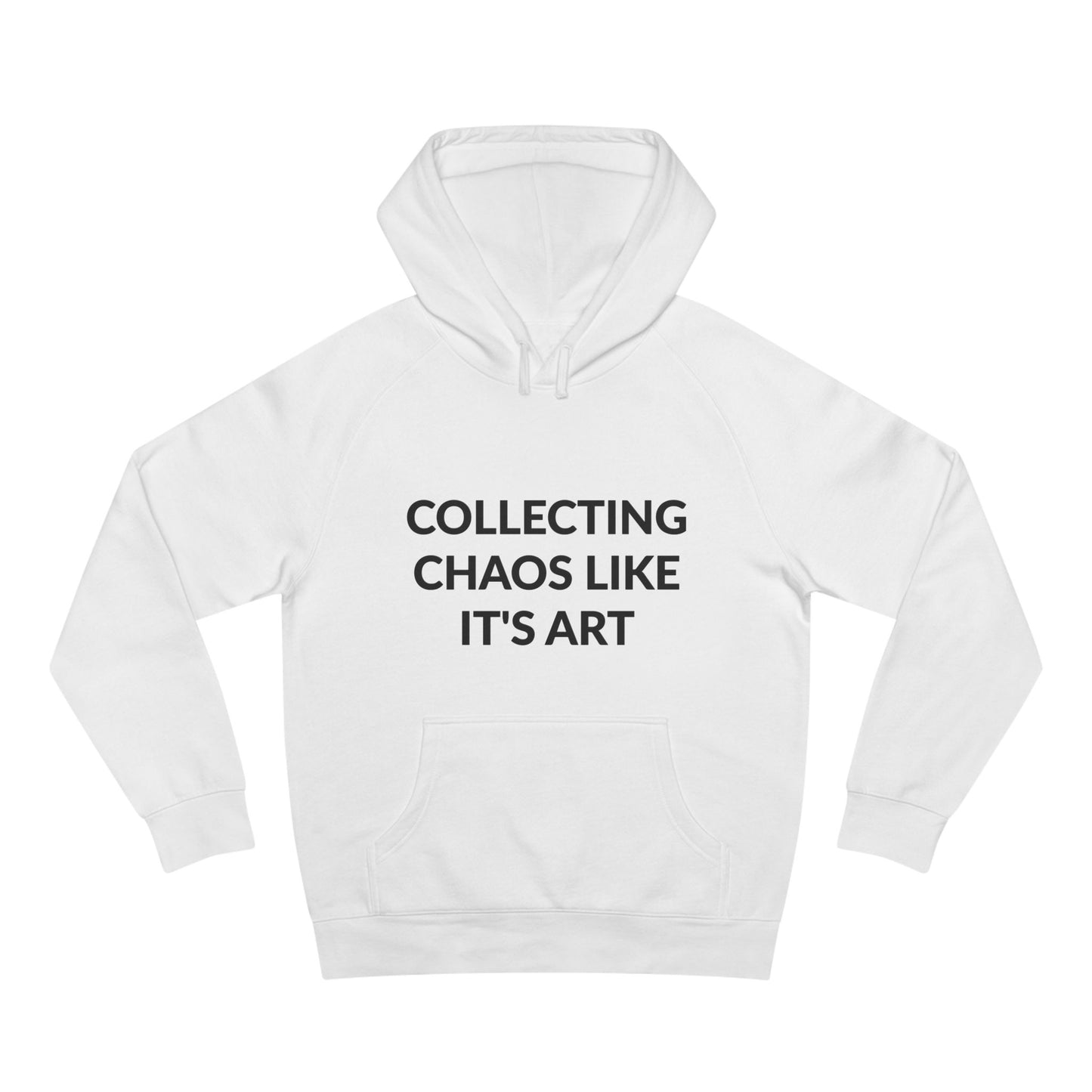 Unisex Supply Hoodie - Collecting Chaos Like It's Art in Cloud (M)