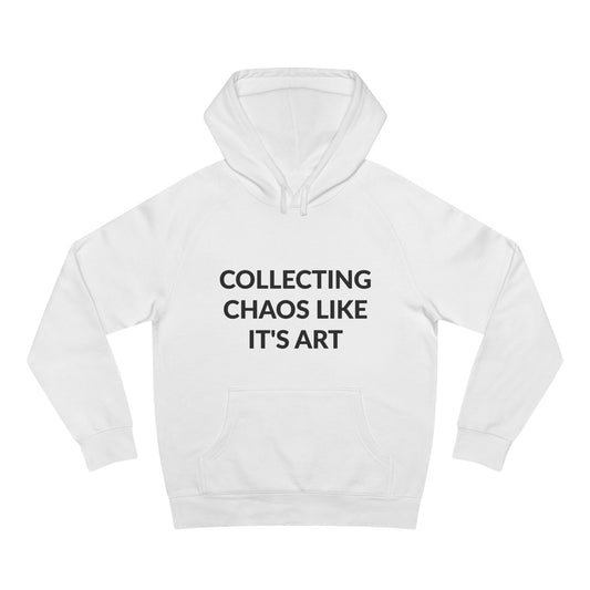 Unisex Supply Hoodie - Collecting Chaos Like It's Art in Cloud (M)