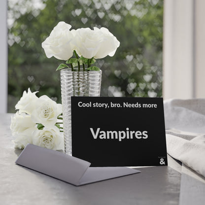 Boutique Gift & Collectible Card - Vampires (One-sided print in Midnight)