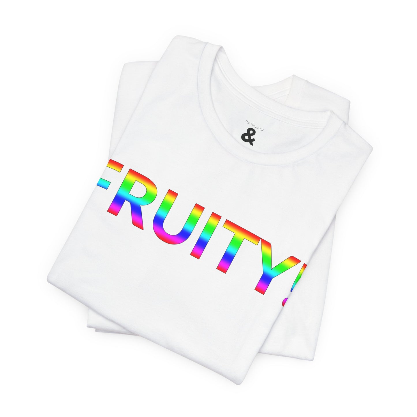 Unisex Jersey Short Sleeve Tee - Fruity! in Cloud (M)
