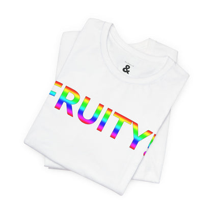 Unisex Jersey Short Sleeve Tee - Fruity! in Cloud (M)