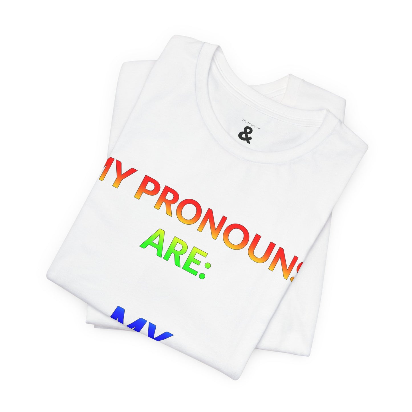 Unisex Jersey Short Sleeve Tee - My Pronouns Are MY Pronouns in Cloud (M)