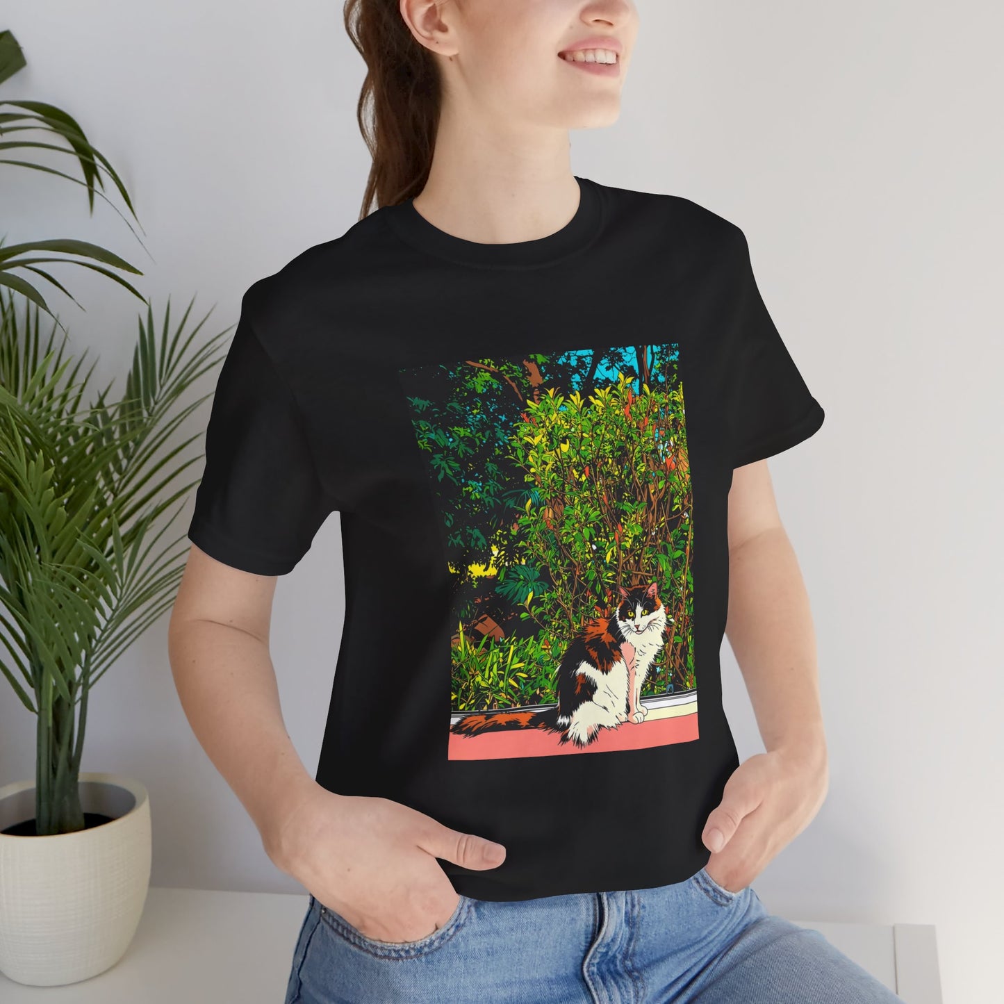 Unisex Jersey Short Sleeve Tee - Quiet Repose in Midnight (M)