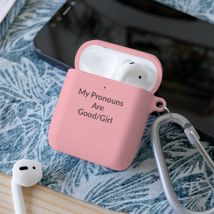 AirPods Case Cover - Good/Girl - Black Text