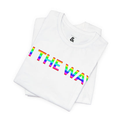 Unisex Jersey Short Sleeve Tee - Bi The Way in Cloud (M)