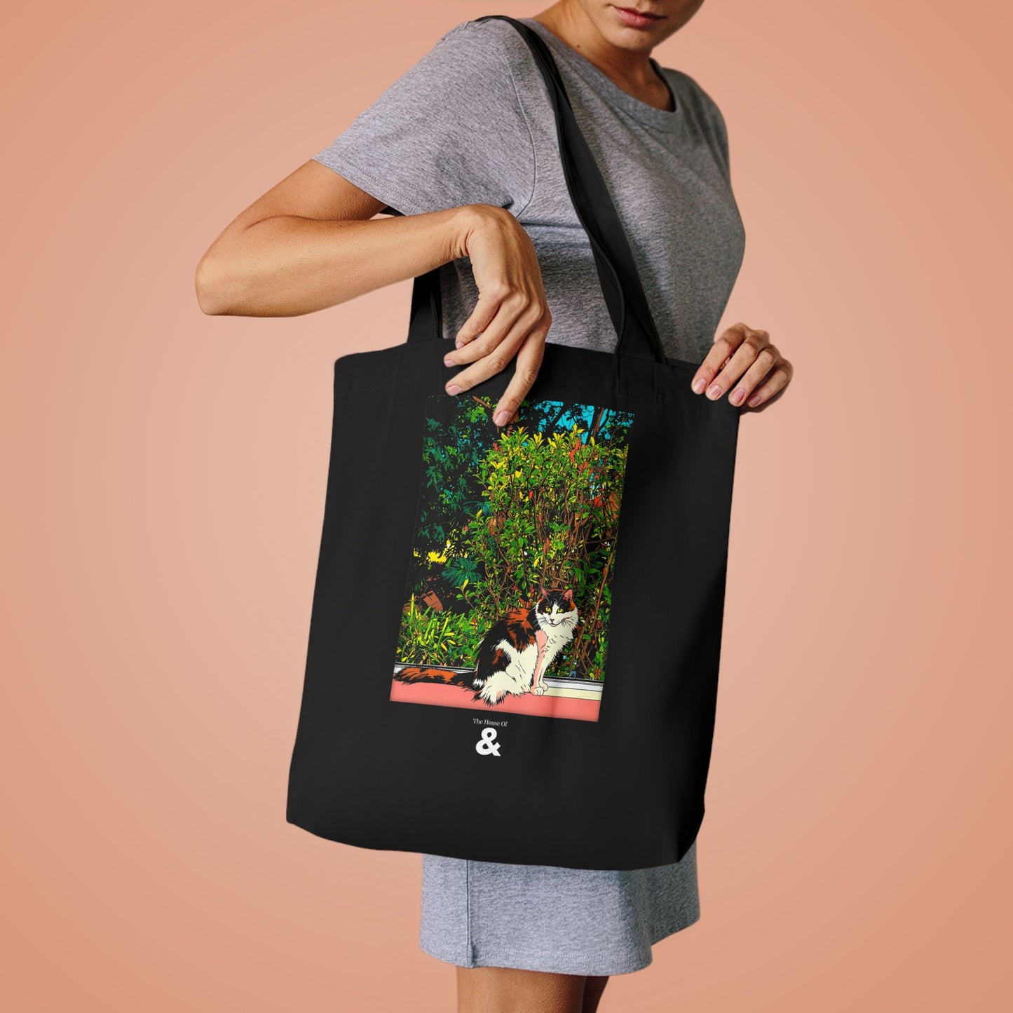 Midnight Cotton Tote Bag - Quiet Repose