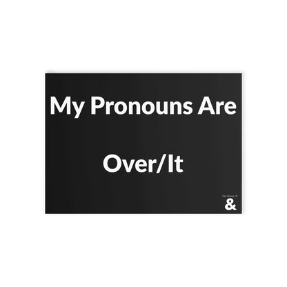 Boutique Gift & Collectible Card - Over/It (One-sided print in Midnight)