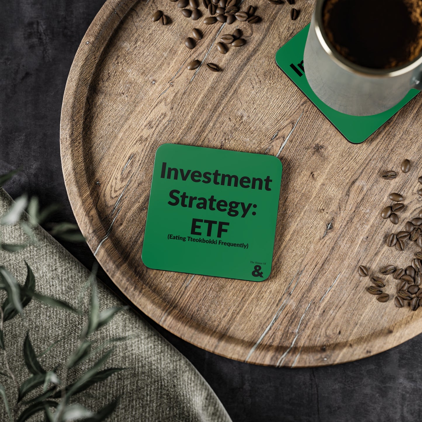 Coaster - My Investment Strategy: ETF - Tteokbokki (Dark Green)
