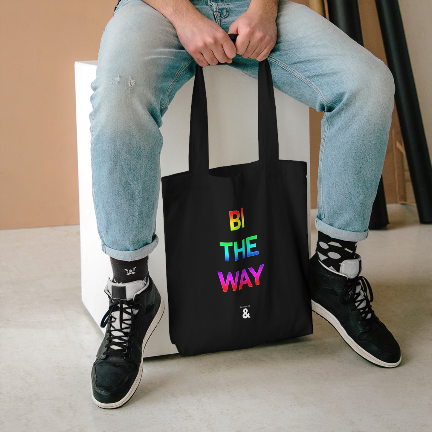Midnight Cotton Tote Bag - Bi The Way (Pride Collection)