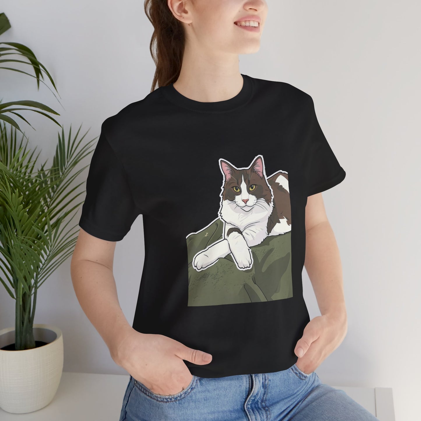 Unisex Jersey Short Sleeve Tee - Judgy Face in Midnight (L)