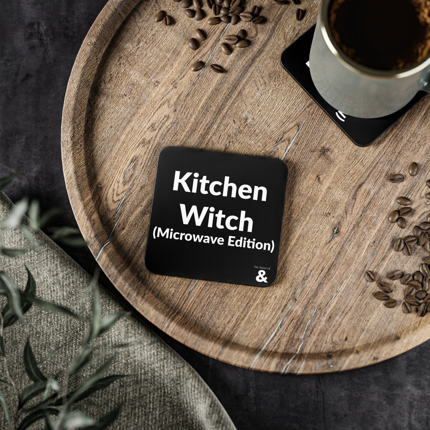 Coaster - Kitchen Witch - Microwave Edition (Black)