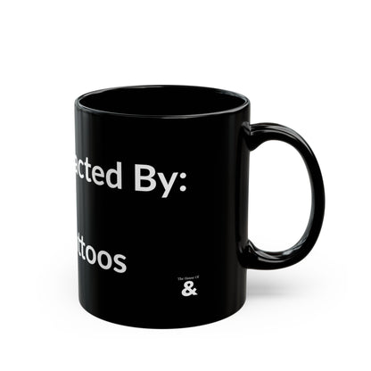 Black Mug - Easily Distracted By: Cats And Tattoos