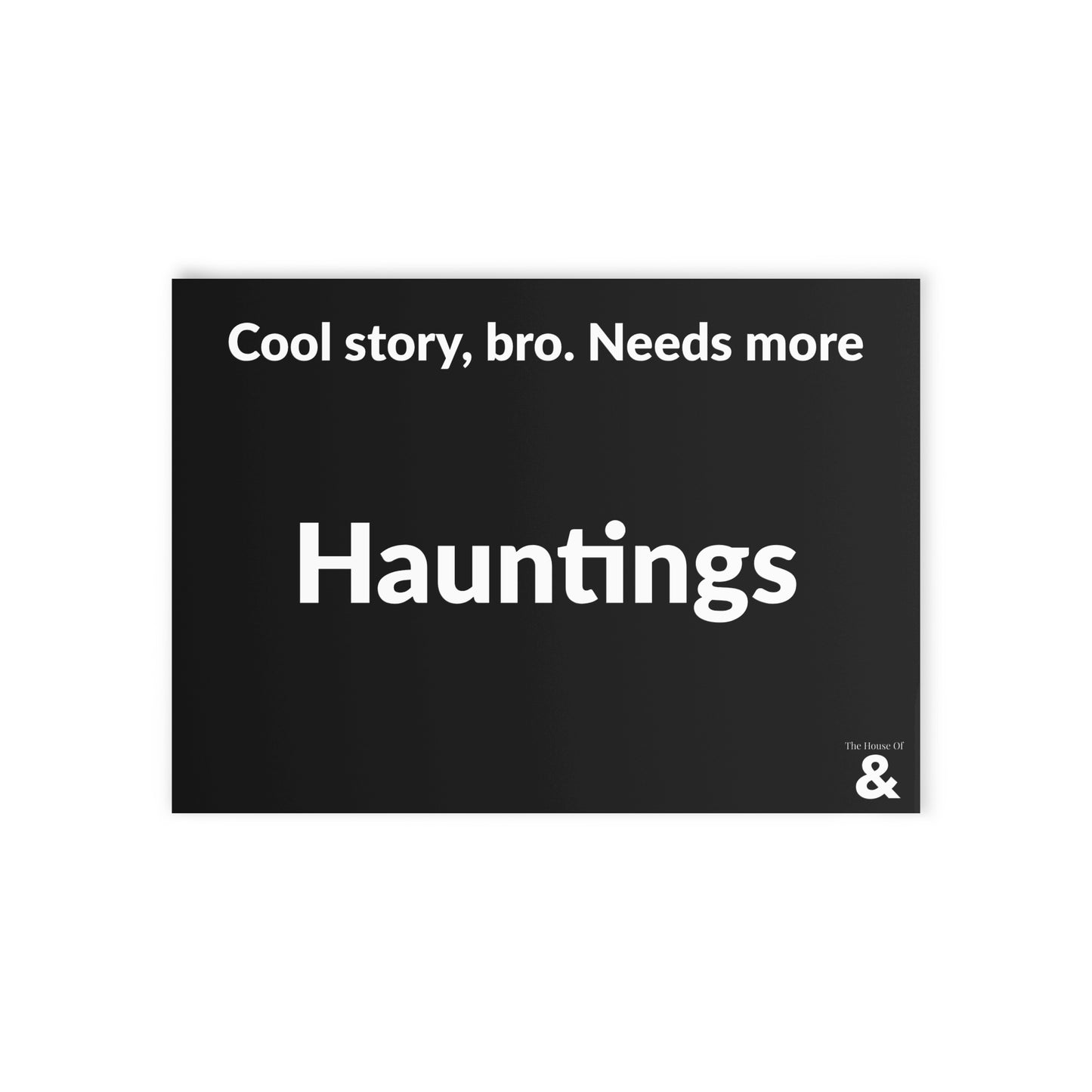 Boutique Gift & Collectible Card - Hauntings (One-sided print in Midnight)