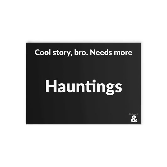 Boutique Gift & Collectible Card - Hauntings (One-sided print in Midnight)