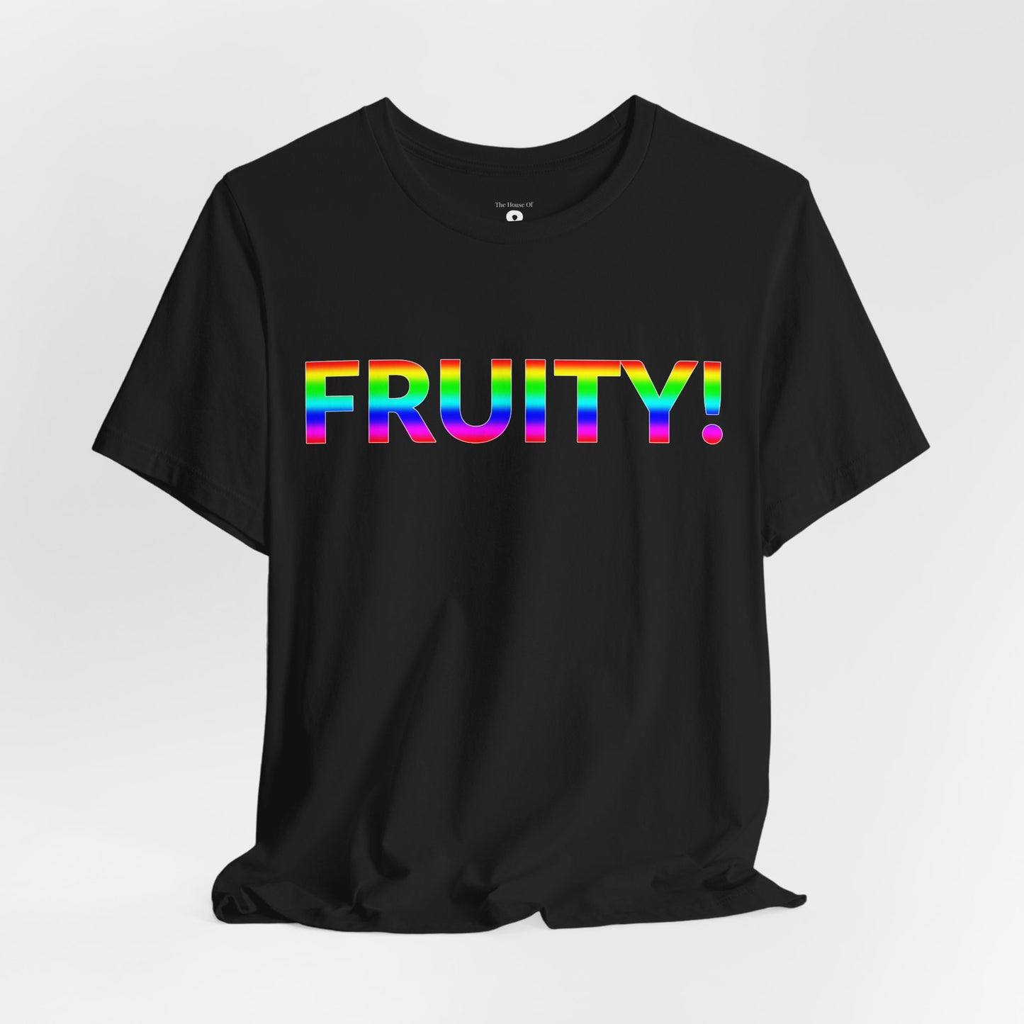 Unisex Jersey Short Sleeve Tee - Fruity! in Midnight - Pride Collection (S)