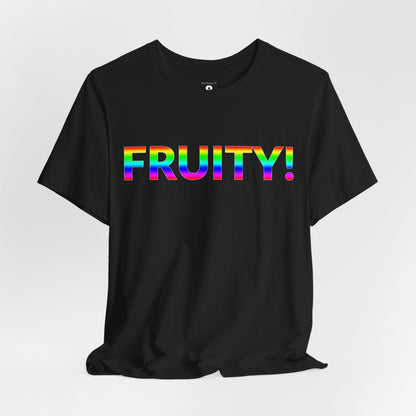 Unisex Jersey Short Sleeve Tee - Fruity! in Midnight - Pride Collection (S)