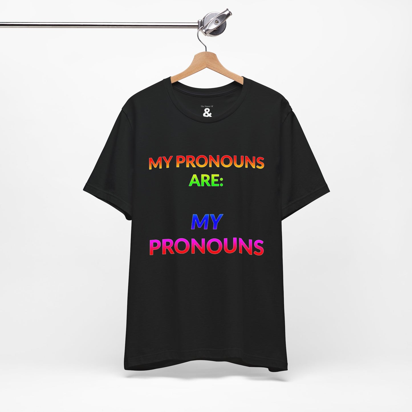Unisex Jersey Short Sleeve Tee - My Pronouns Are MY Pronouns in Midnight (L)