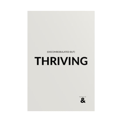 Unframed Poster - Discombobulated But Thriving in Storm Cloud