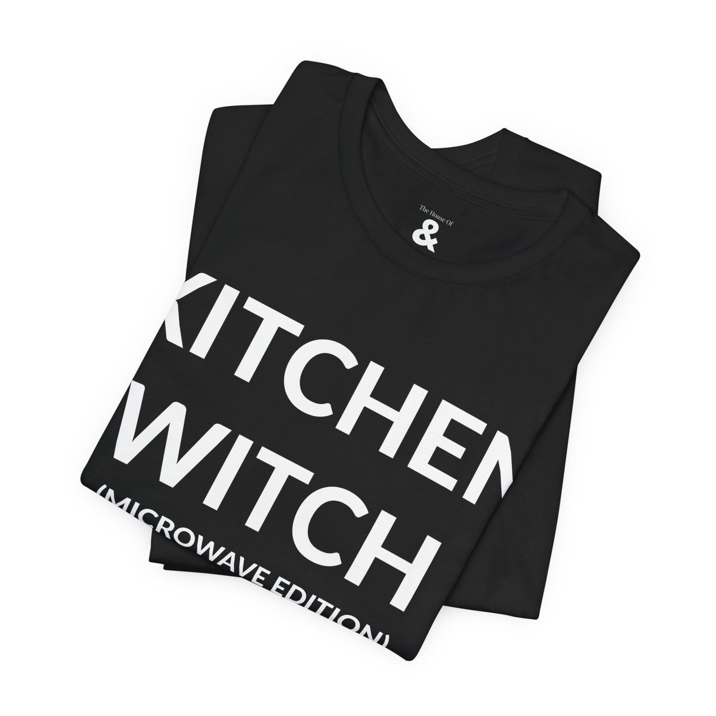 Unisex Jersey Short Sleeve Tee - Kitchen Witch (Microwave Edition) in Midnight (L)