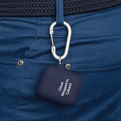 AirPods Case Cover - Chaos Wrapped In Cabaret - White Text