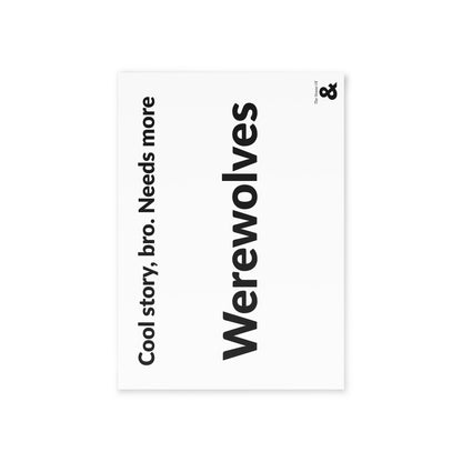 Boutique Gift & Collectible Card - Werewolves (One-sided print in Cloud)