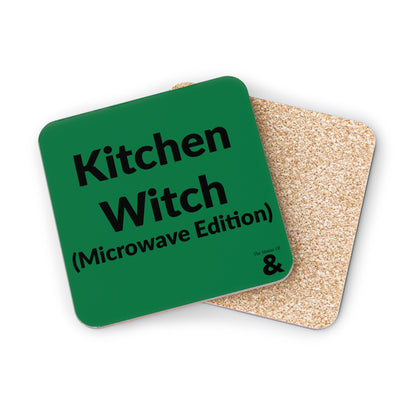 Coaster - Kitchen Witch - Microwave Edition (Dark Green)