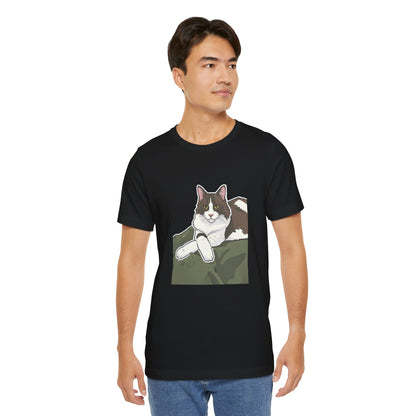 Unisex Jersey Short Sleeve Tee - Judgy Face in Midnight (S)
