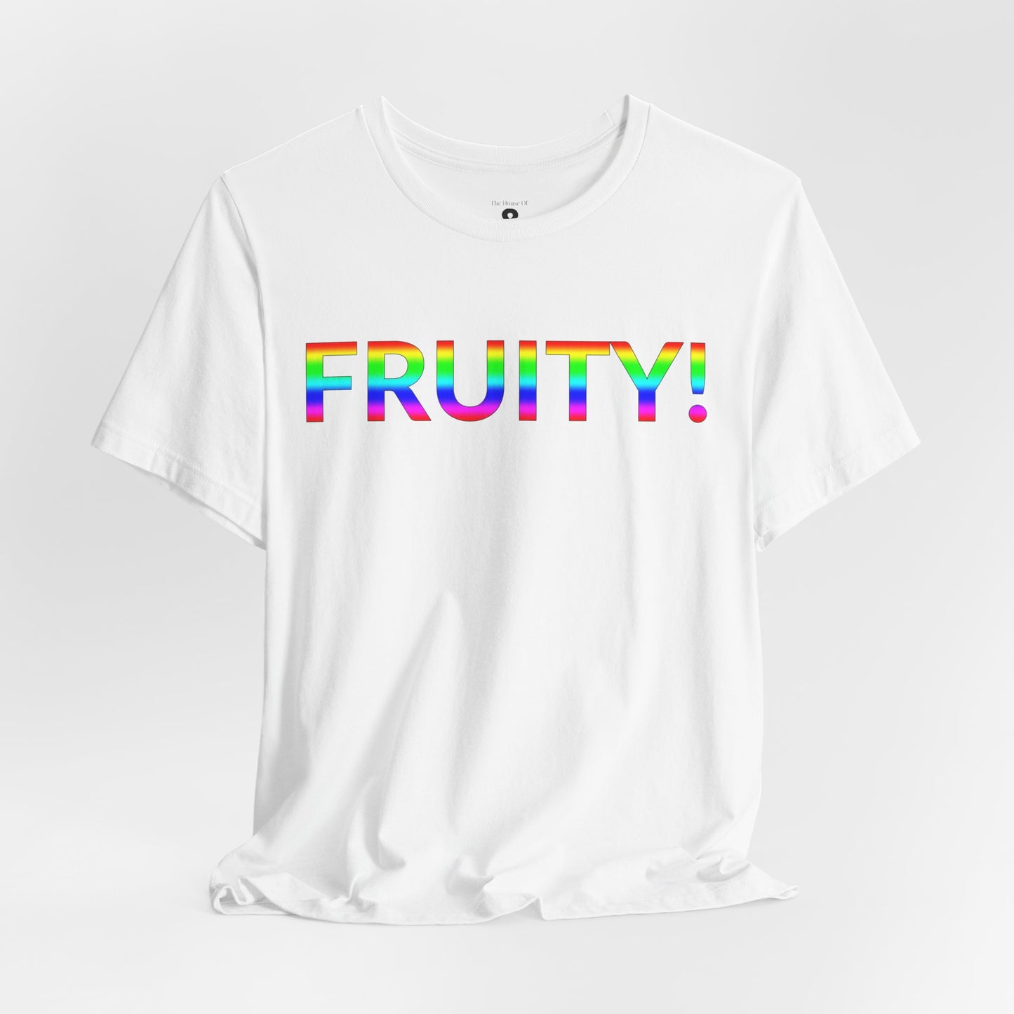 Unisex Jersey Short Sleeve Tee - Fruity! in Cloud (M)