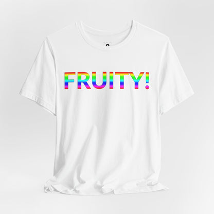Unisex Jersey Short Sleeve Tee - Fruity! in Cloud (M)