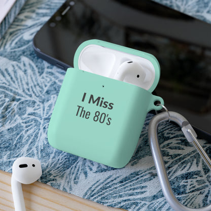 AirPods Case Cover - I Miss The 80's - Black Text