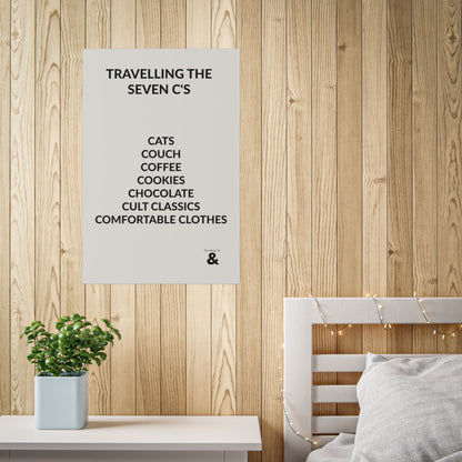Unframed Poster - Travelling The Seven C's in Storm Cloud