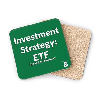 Coaster - My Investment Strategy: ETF - Tofu (Dark Green/White Text)