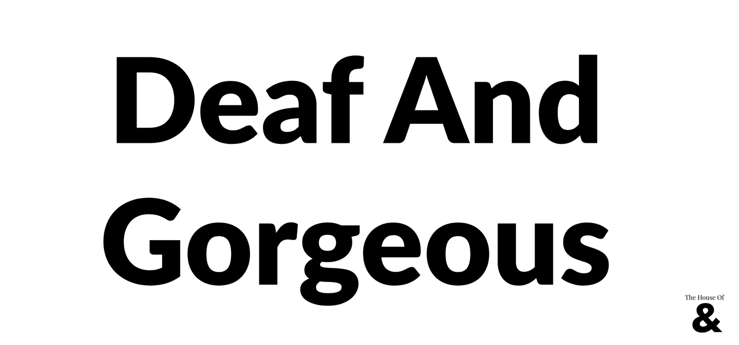 White Ceramic Coffee Cup - Deaf And Gorgeous