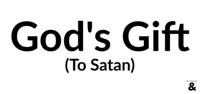 White Ceramic Coffee Cups - God's Gift (To Satan)