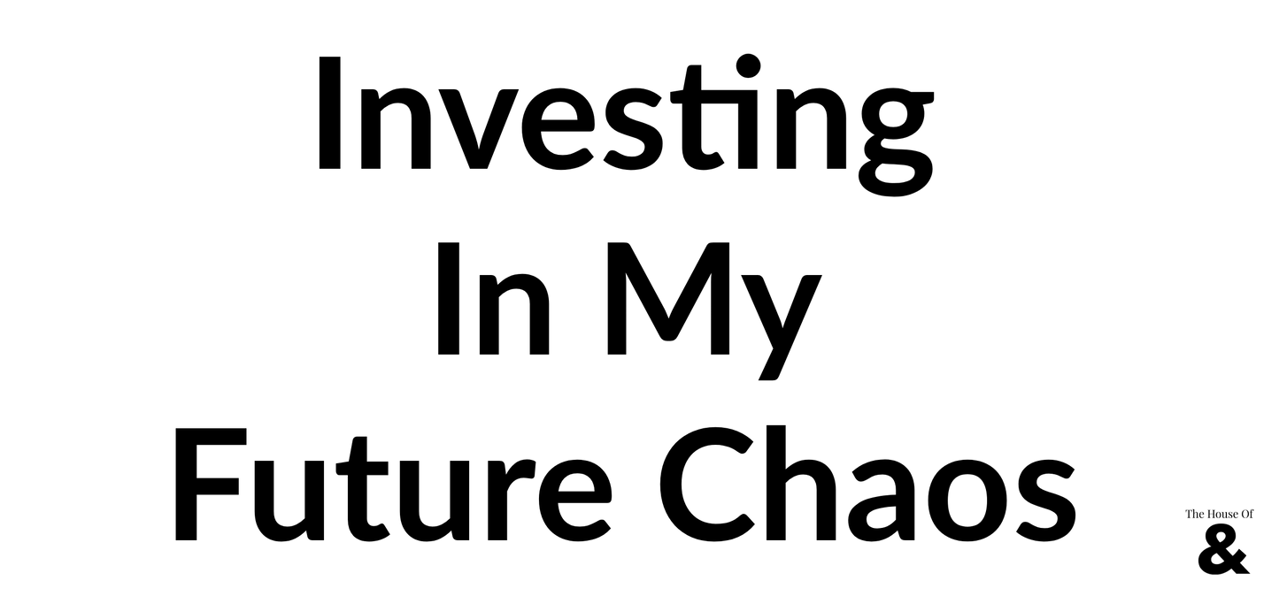 White Ceramic Coffee Cup - Investing In My Future Chaos