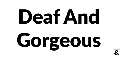 Black Mug - Deaf And Gorgeous