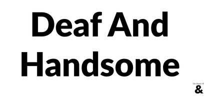 Black Mug - Deaf And Handsome