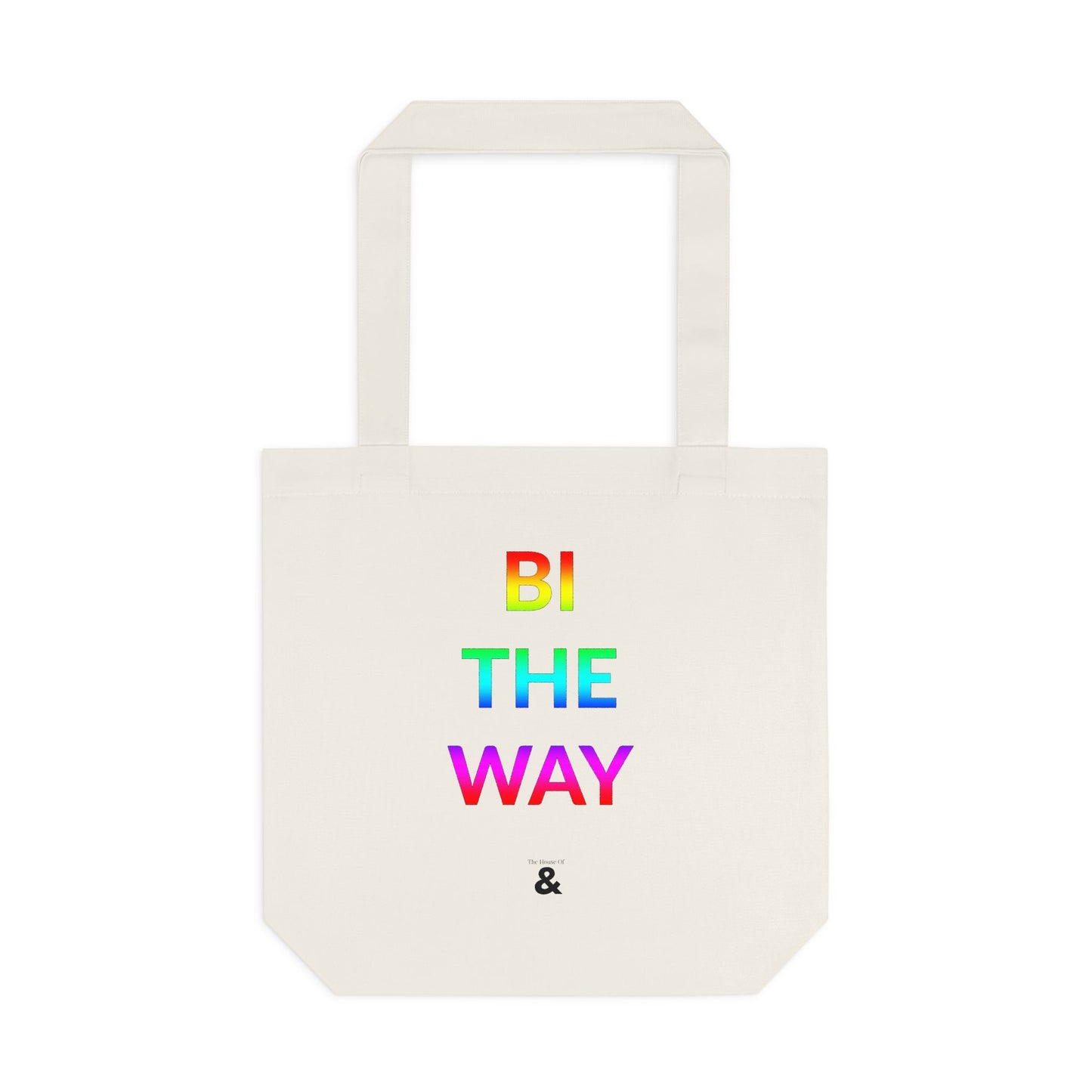 Oat Cotton Tote Bag - Bi The Way (Pride Collection)