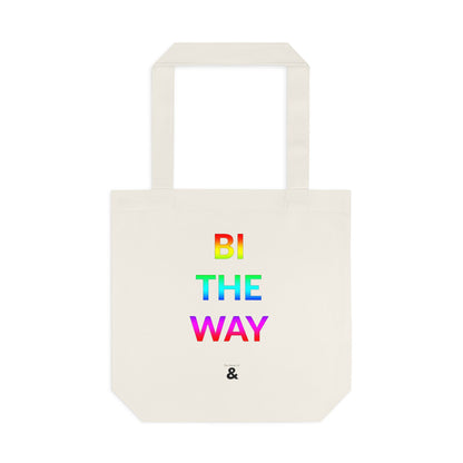Oat Cotton Tote Bag - Bi The Way (Pride Collection)