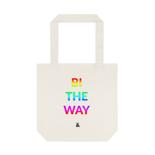 Oat Cotton Tote Bag - Bi The Way (Pride Collection)