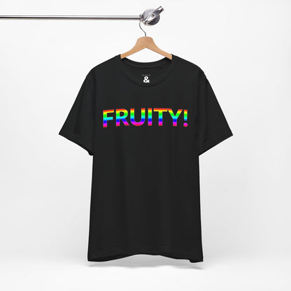 Unisex Jersey Short Sleeve Tee - Fruity! in Midnight (M)
