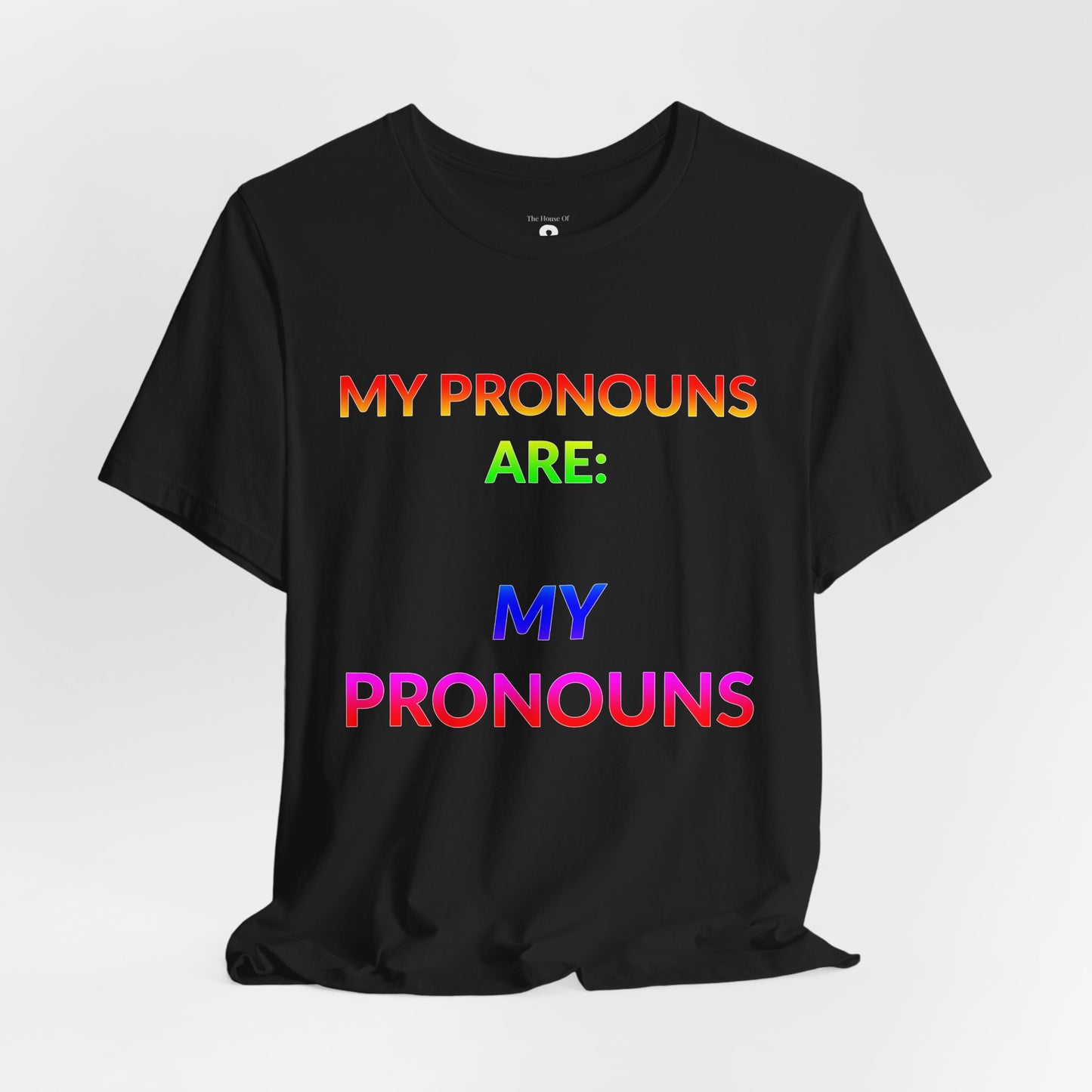Unisex Jersey Short Sleeve Tee - My Pronouns Are MY Pronouns in Midnight (L)