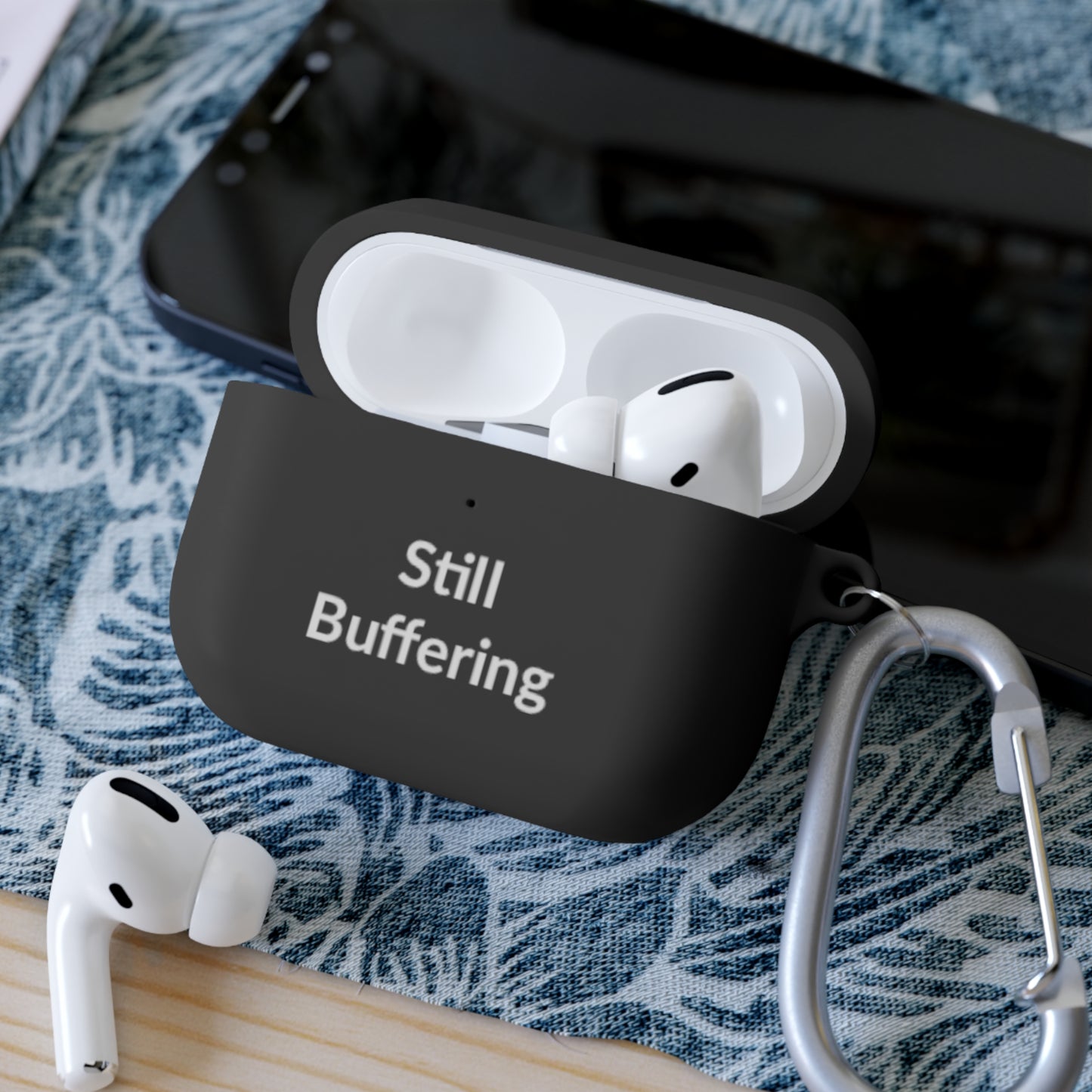 AirPods Pro Case Cover - Still Buffering - White Text