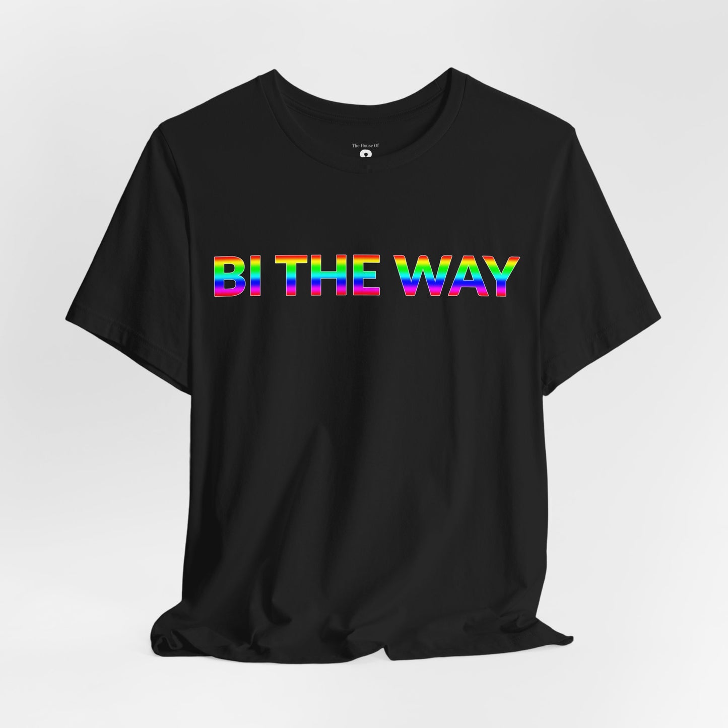Unisex Jersey Short Sleeve Tee - Bi The Way in Midnight - Pride Collection (S)