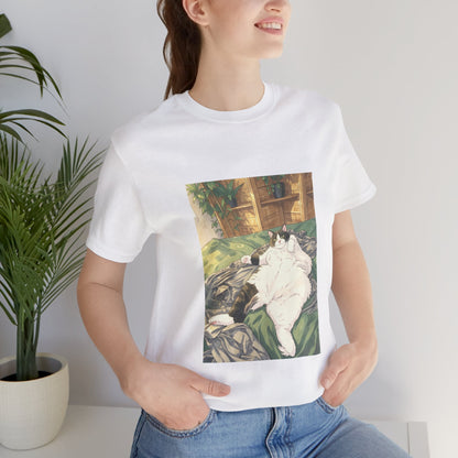 Unisex Jersey Short Sleeve Tee - Poser in Cloud (S)