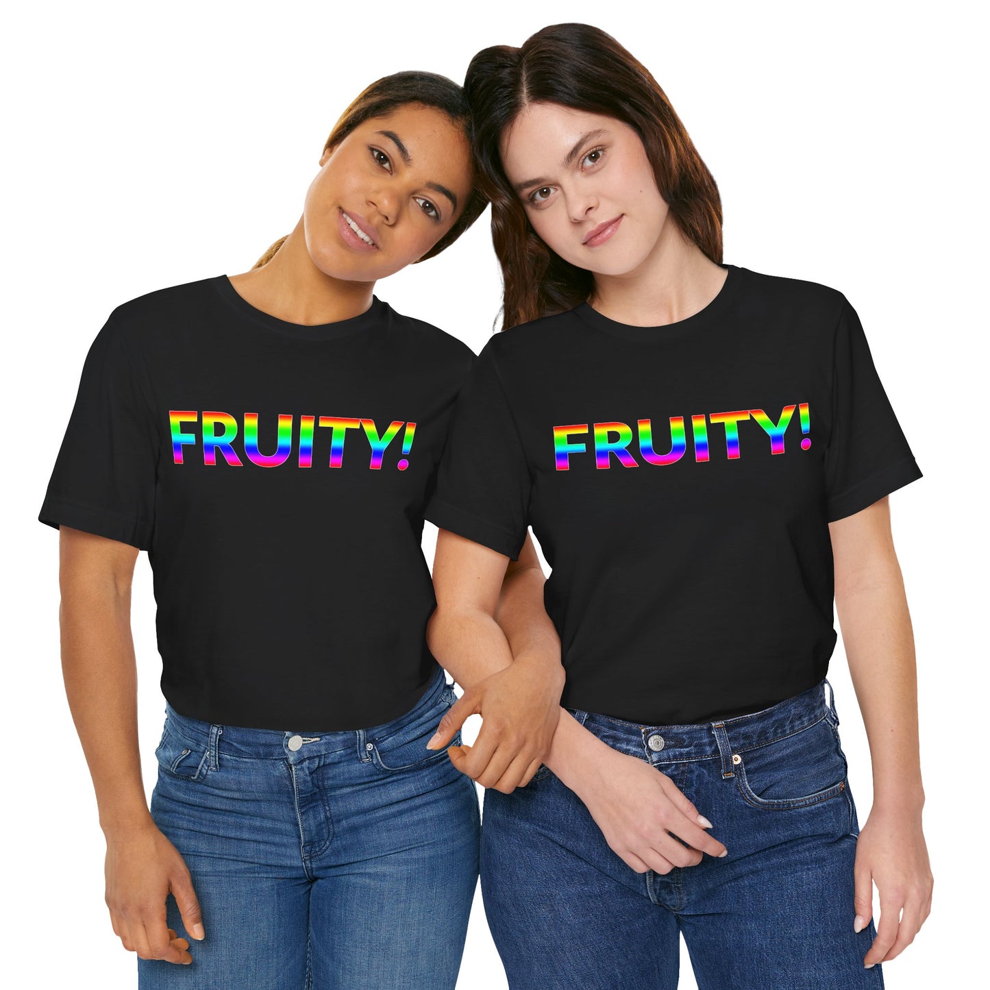 Unisex Jersey Short Sleeve Tee - Fruity! in Midnight - Pride Collection (S)