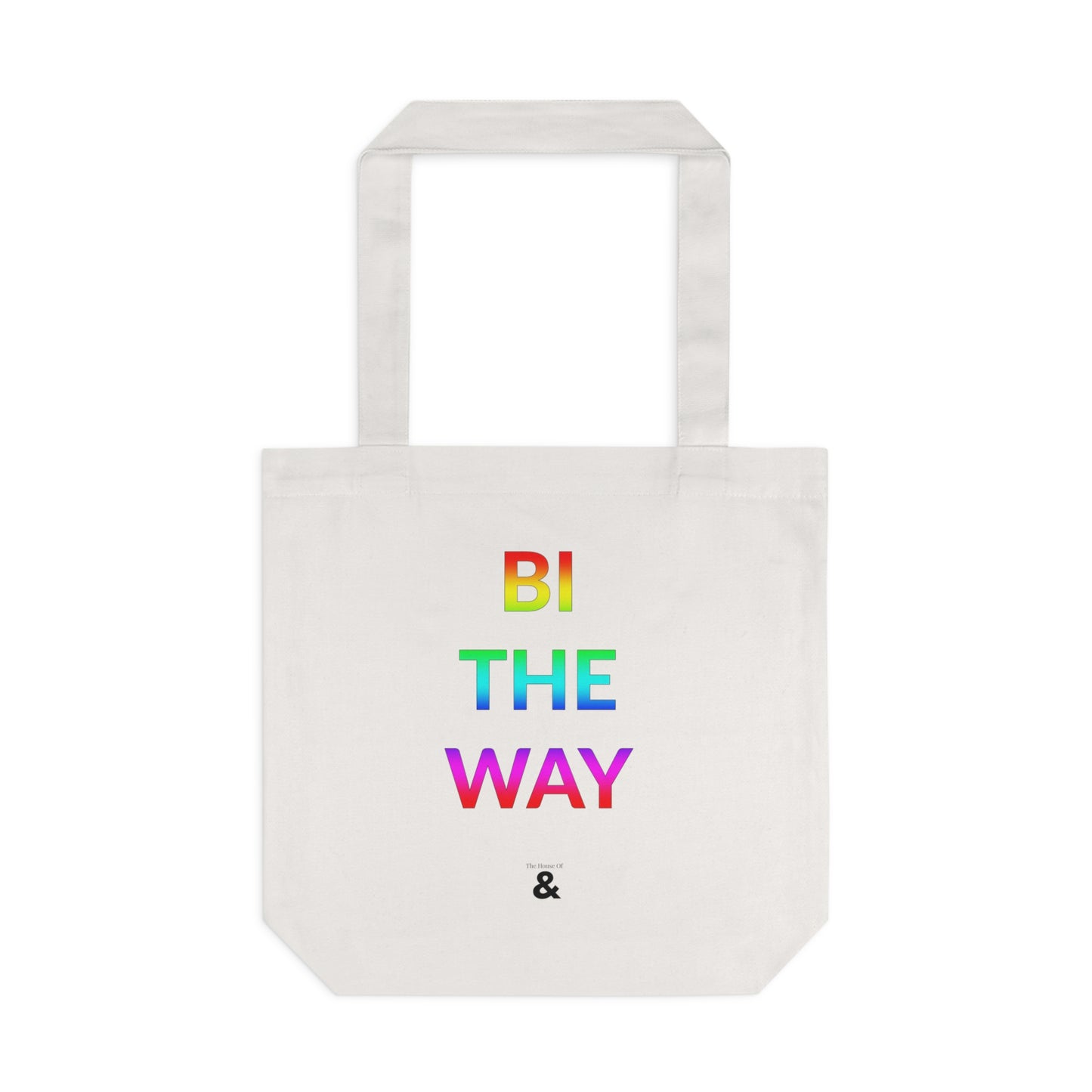 Oat Cotton Tote Bag - Bi The Way (Pride Collection)